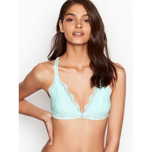 БЮСТГАЛЬТЕР LOGO BRA LACE BRALETTE -  MINT - VICTORIA'S SECRET - S(р)