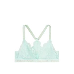 БЮСТГАЛЬТЕР LOGO BRA LACE BRALETTE -  MINT - VICTORIA'S SECRET - S(р)