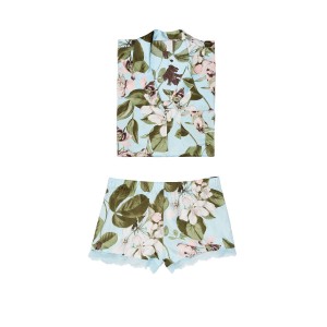 Сатиновая пижама Victoria’s Secret Short FLOWER PRINT