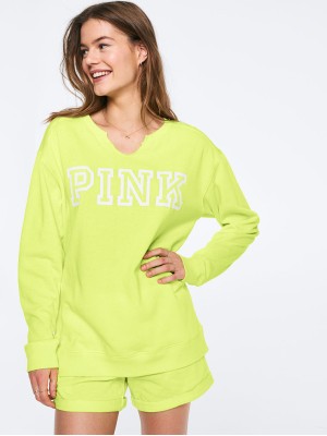 Victoria's Secret - КОСТЮМ З ШОРТИКАМИ PINK - салатовий - S(р)