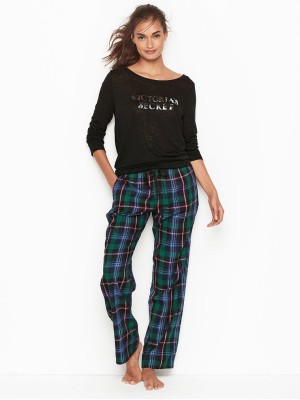 ПИЖАМА BLACK&GREEN  PJ SET - VICTORIA'S SECRET - S(р)