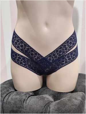 Трусики чики Victoria’s Secret Very Sexy Deep Blue Lace Cheeky panty 