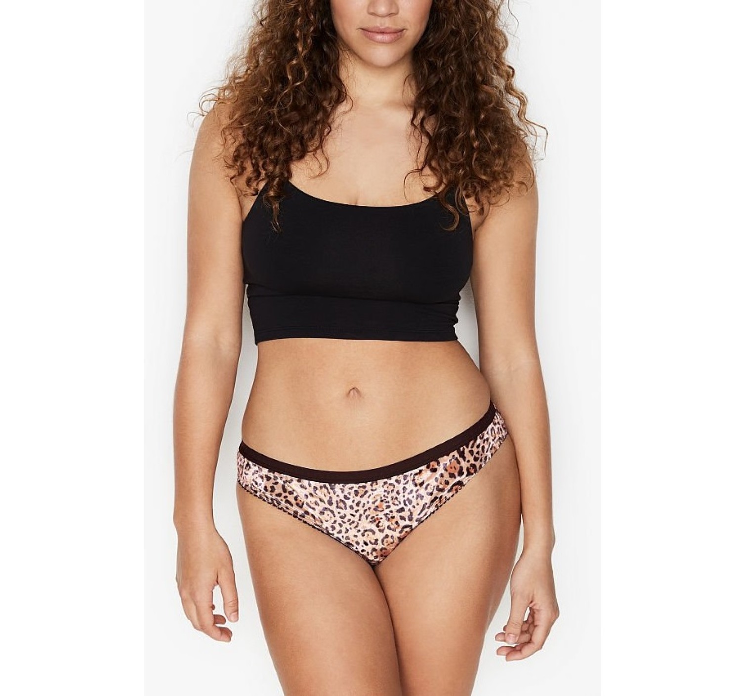 Трусики  Victoria’s Secret Cotton Bikini Soft Sand Leopard