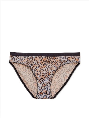 Трусики  Victoria’s Secret Cotton Bikini Soft Sand Leopard