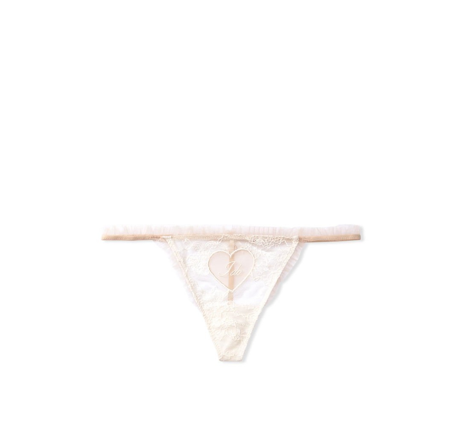 Комплект Victoria's Secret Bridal Garter Belt Dream Angels V-String I Do Ruffle