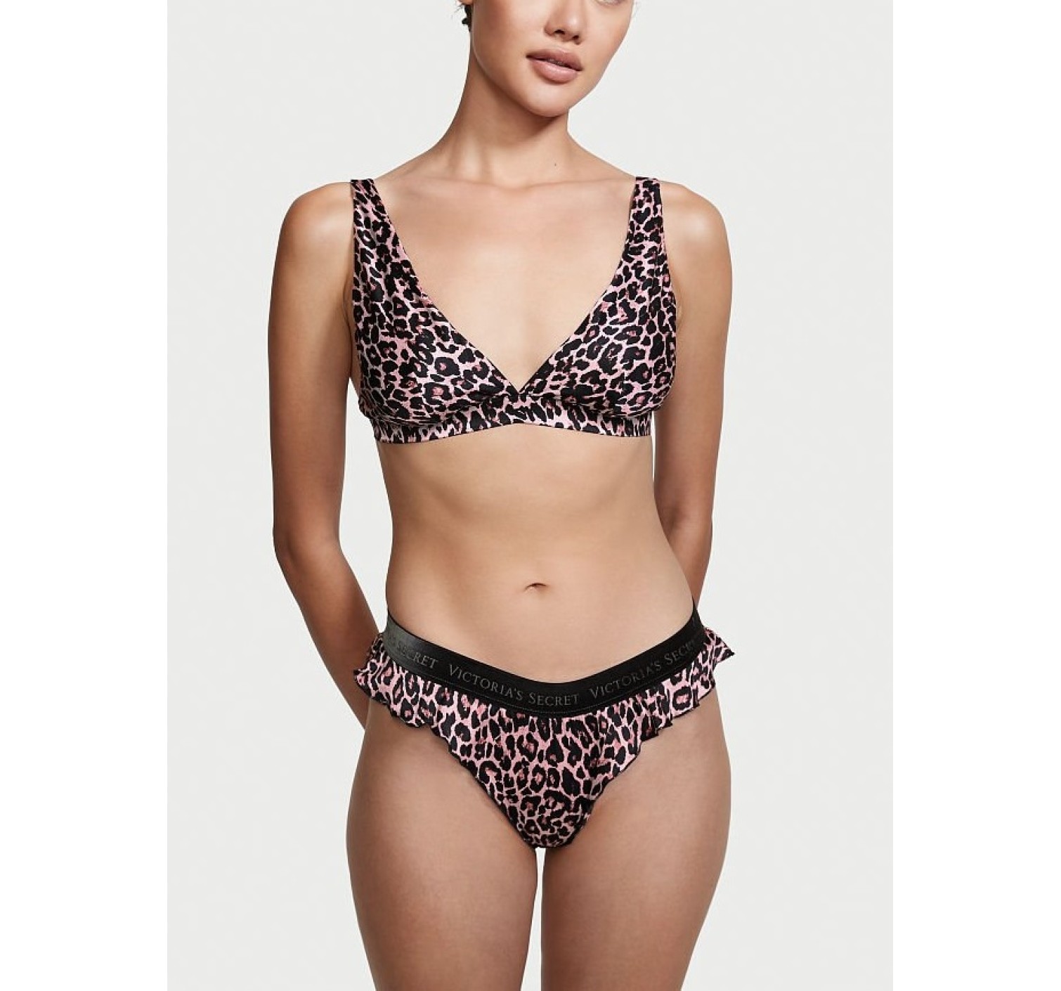 Трусики Victoria’s Secret Very Sexy High-Leg Thong Panty Leoard