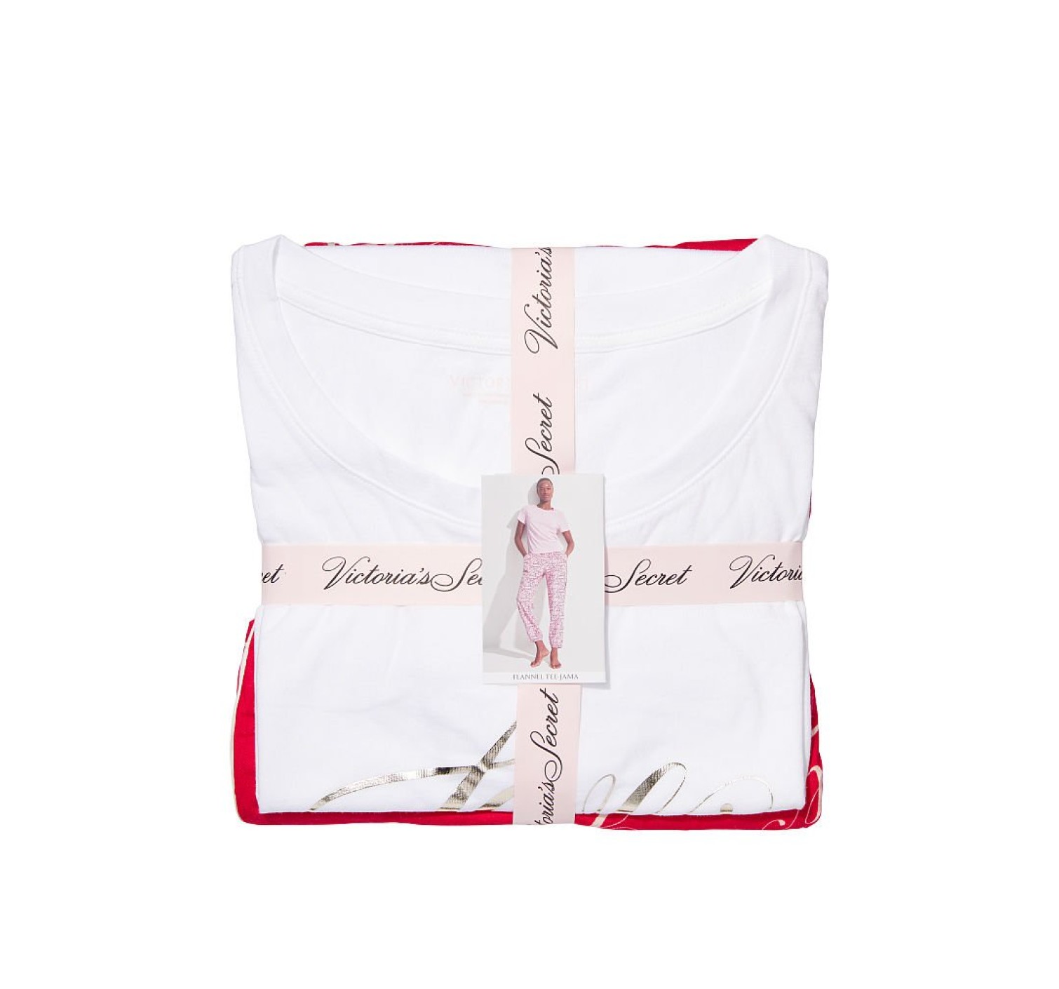 Піжама Victorias Secret Cotton Flannel Long Lounge PJ Set Love