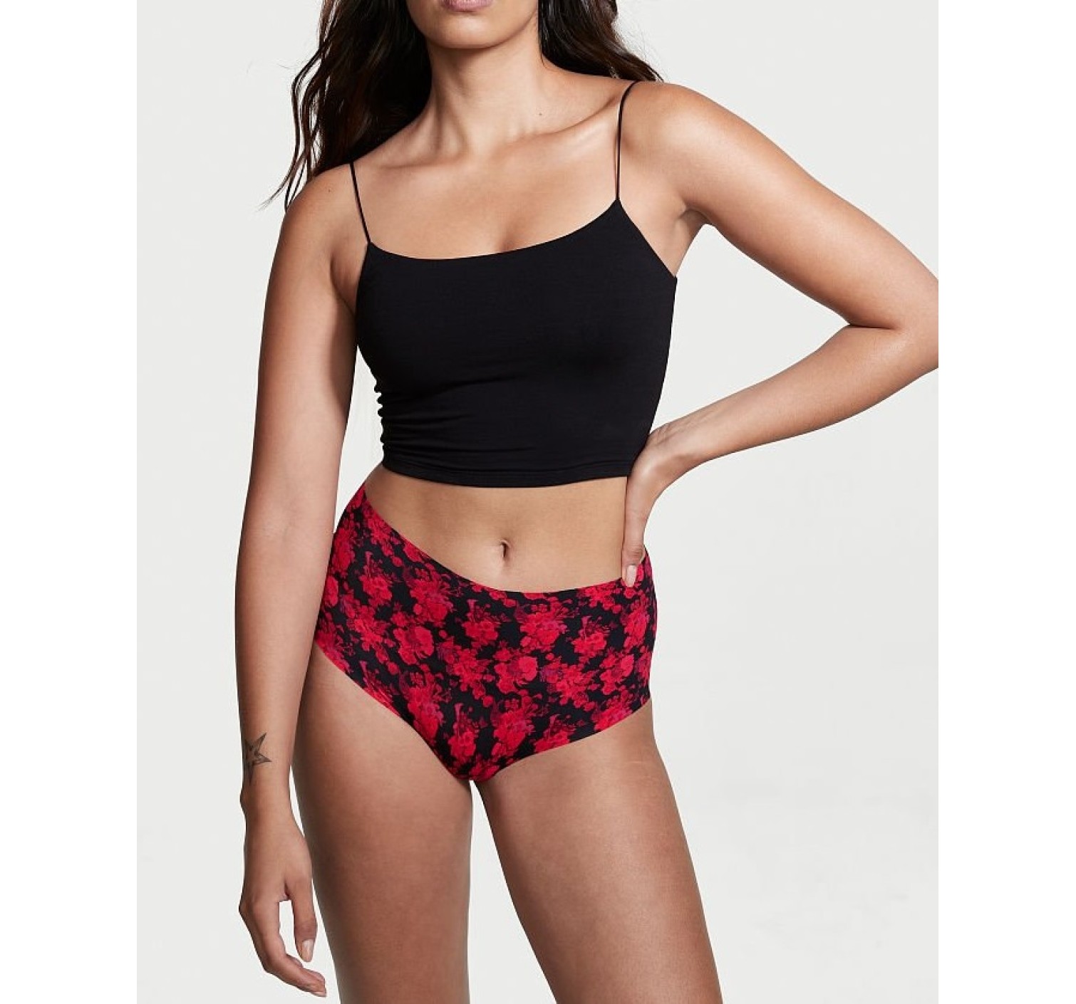 Трусики Victoria's Secret безшовні No Show Brief Panty Red Rose