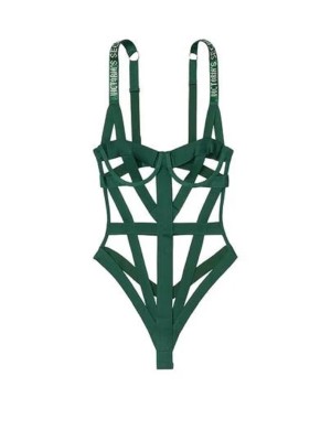 Боди Banded Logo Shine Strap Teddy Envious