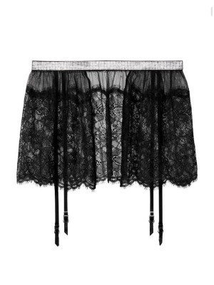 Пояс VERY SEXY Shine Strap Garter Belt Black Lace Victoria’s Secret