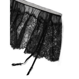 Пояс VERY SEXY Shine Strap Garter Belt Black Lace Victoria's Secret