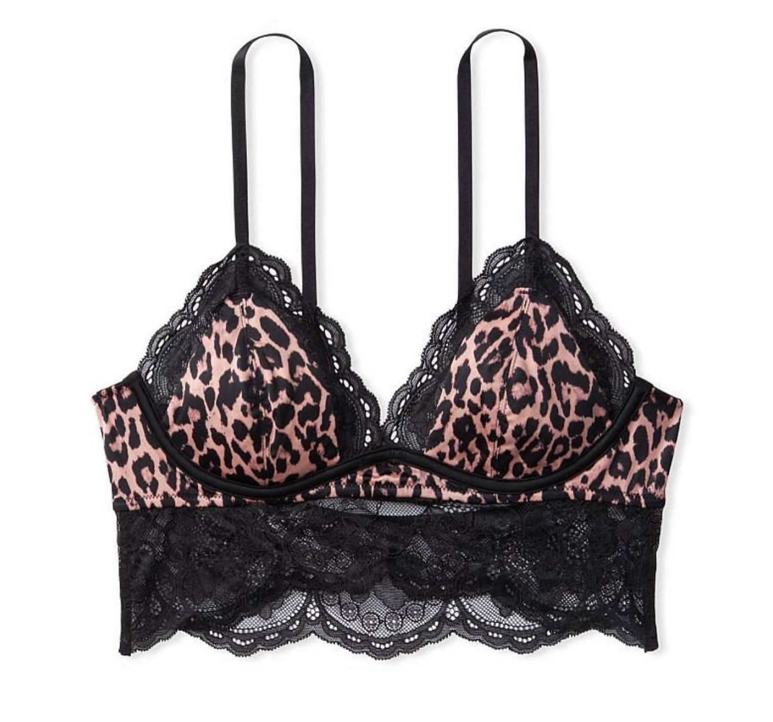 Комплект белья Luxe Lingerie Leopard Unlined Lace Bralette set