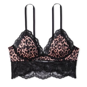 Комплект белья Luxe Lingerie Leopard Unlined Lace Bralette set