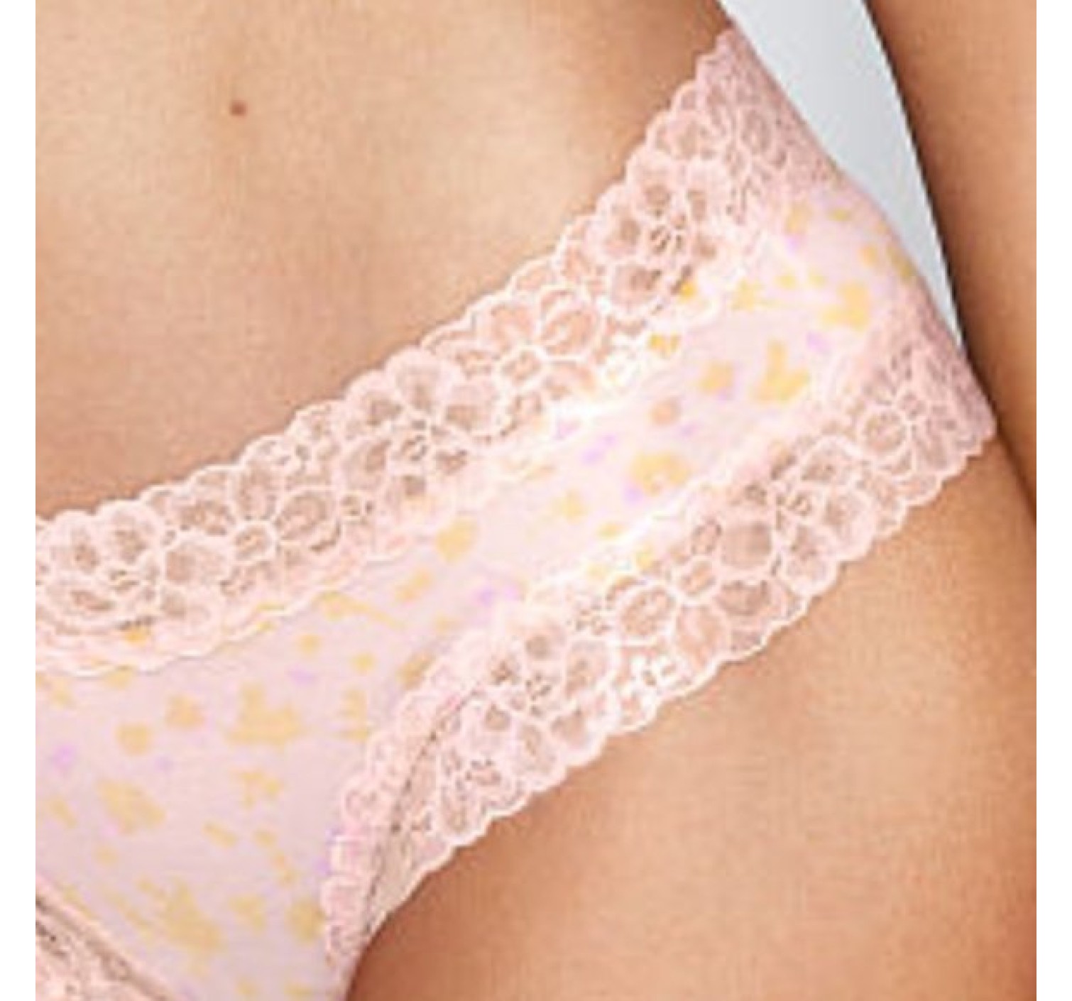 Трусики чики Cotton Lace-waist Cheeky Panty