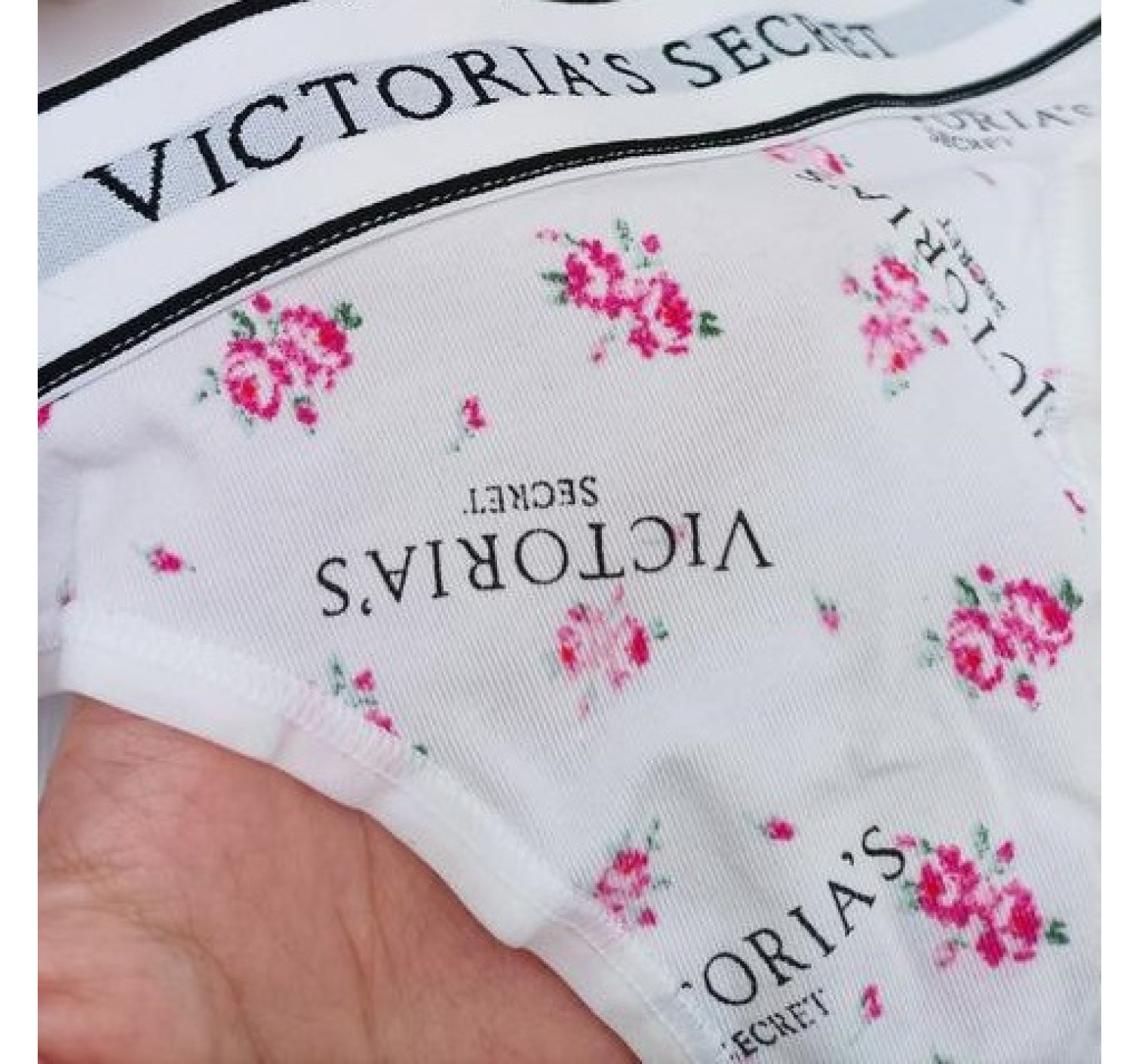 Трусики стрінги Cotton Logo Floral Thong Panty
