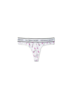Трусики стрінги Cotton Logo Floral Thong Panty