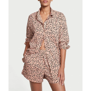 Піжама Cotton PJ Set Leopard print