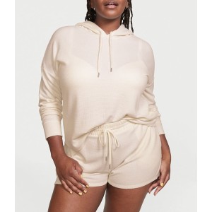 Пижама Glow Waffle Hoodie and Short Set Vanilla Dream