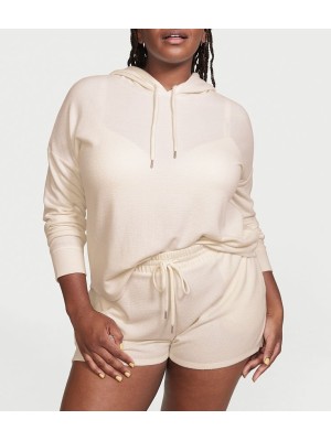 Пижама Glow Waffle Hoodie and Short Set Vanilla Dream