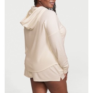 Пижама Glow Waffle Hoodie and Short Set Vanilla Dream