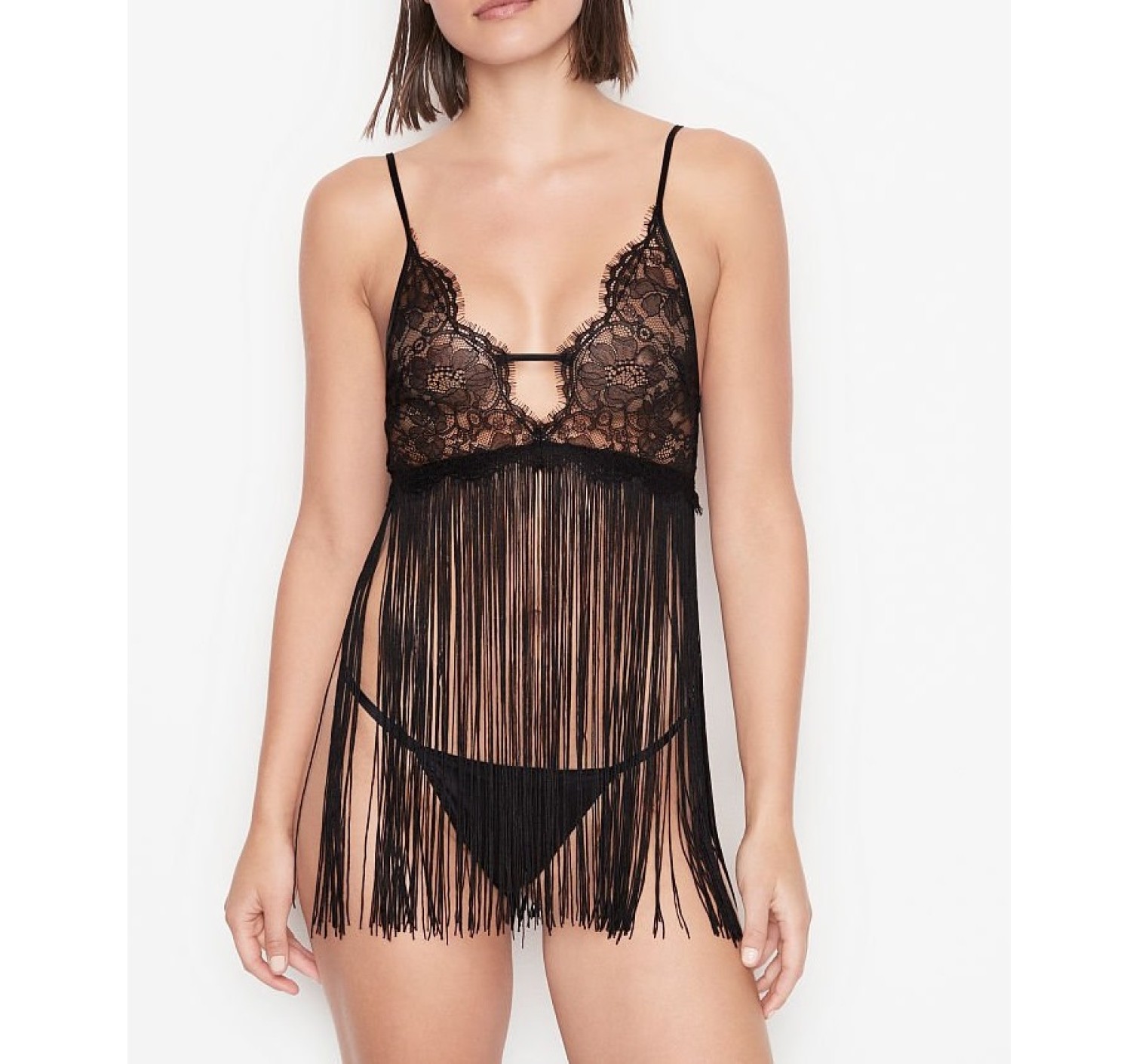 Пеньюар Victoria’s Secret Very Sexy Lace Fringe Slip