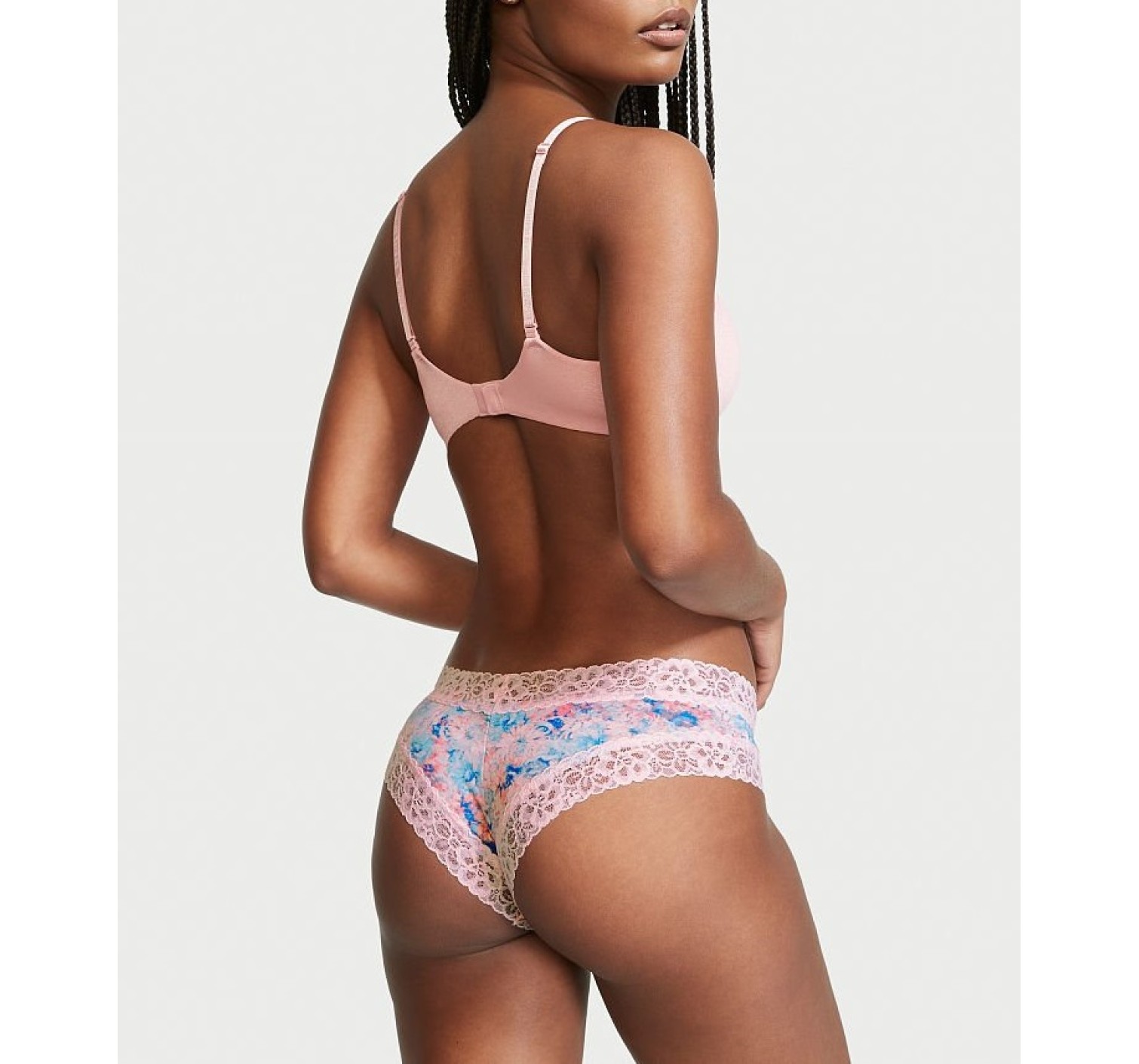 Tрусики Cotton Lace panty Flower print Victoria’s Secret