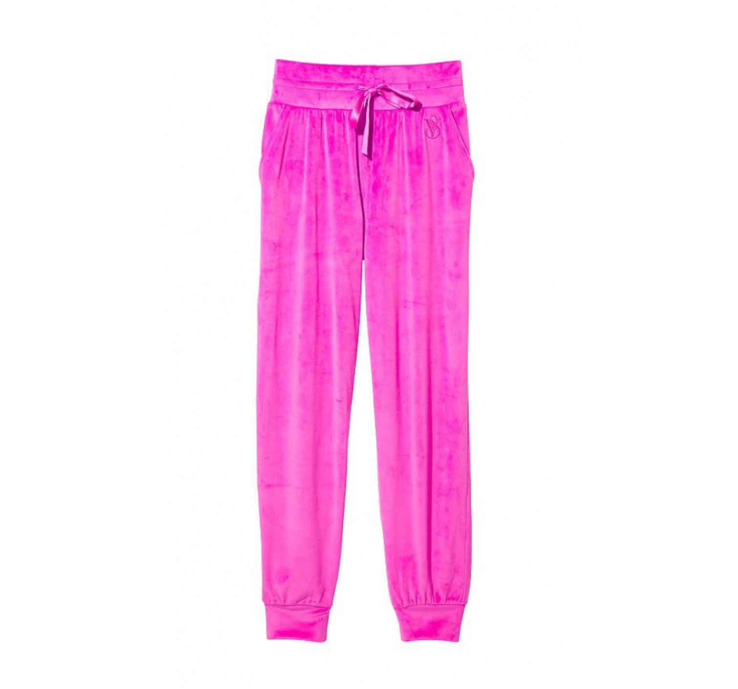 Велюровый спортивный костюм Victoria’s Secret logo VS Neon Pink