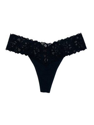 Трусики стринги Black Lacie Lace-up Thong Panty