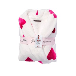 Халат White Short Cozy Robe With Red Hearts❤️