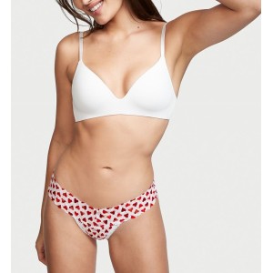 Трусики стринги Victoria’s Secret Hearts Lacie Lace-up Thong Panty