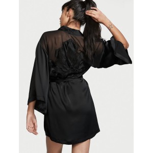 Халат Satin Laser Cut Iris Applique Robe