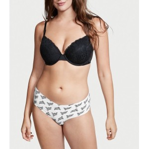 Безшовні трусики White No show Cheeky panty Logo VS