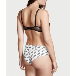 Безшовні трусики White No show Cheeky panty Logo VS