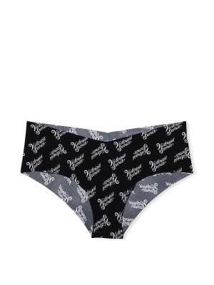 Безшовні трусики No show Cheeky panty Black Swirly Logo