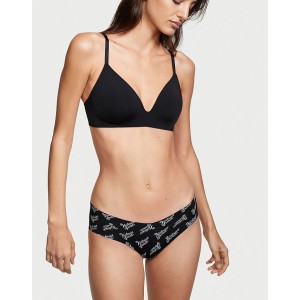 Безшовні трусики No show Cheeky panty Black Swirly Logo