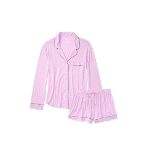 Пижама Victoria’s Secret Modal Short Pj Set Purple Long Sleeve