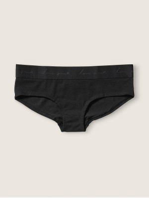 Трусики Victoria’s Secret PINK Hipster cotton Black
