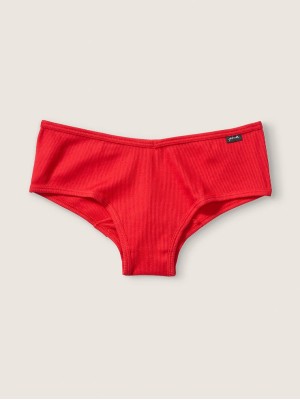 Трусики Чикстер Ribbed Cotton Cheekster Panty Red