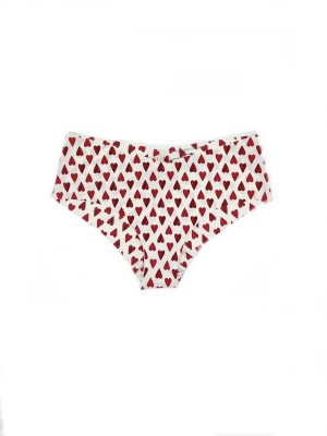 Tрусики бесшовные Victoria’s Secret Cheeky Panty Red Hearts