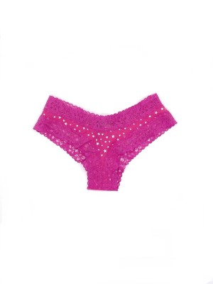 Трусики Victoria’s Secret Cheeky cotton,чики с кружевом Stars