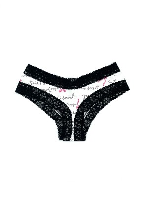 Трусики чики Victoria’s Secret Cheeky cotton logo Vs