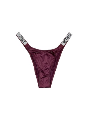 ТРУСИКИ VICTORIA'S SECRET VERY SEXY CRYSTAL LOGO SHINE STRAP BRAZILIAN PANTY