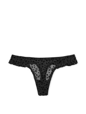 Трусики Victoria’s Secret Thong Panty Black Stars