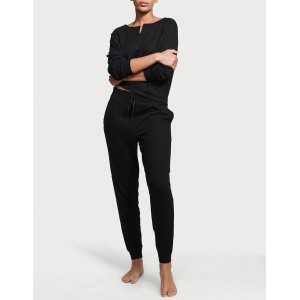 Пижама Thermal Long PJ Set Black Glow Waffle
