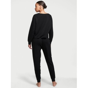 Пижама Thermal Long PJ Set Black Glow Waffle