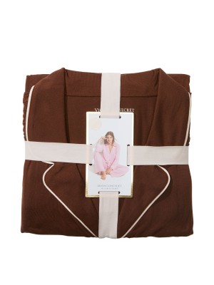 Пижама Modal Long Pajama Set Royal Brown