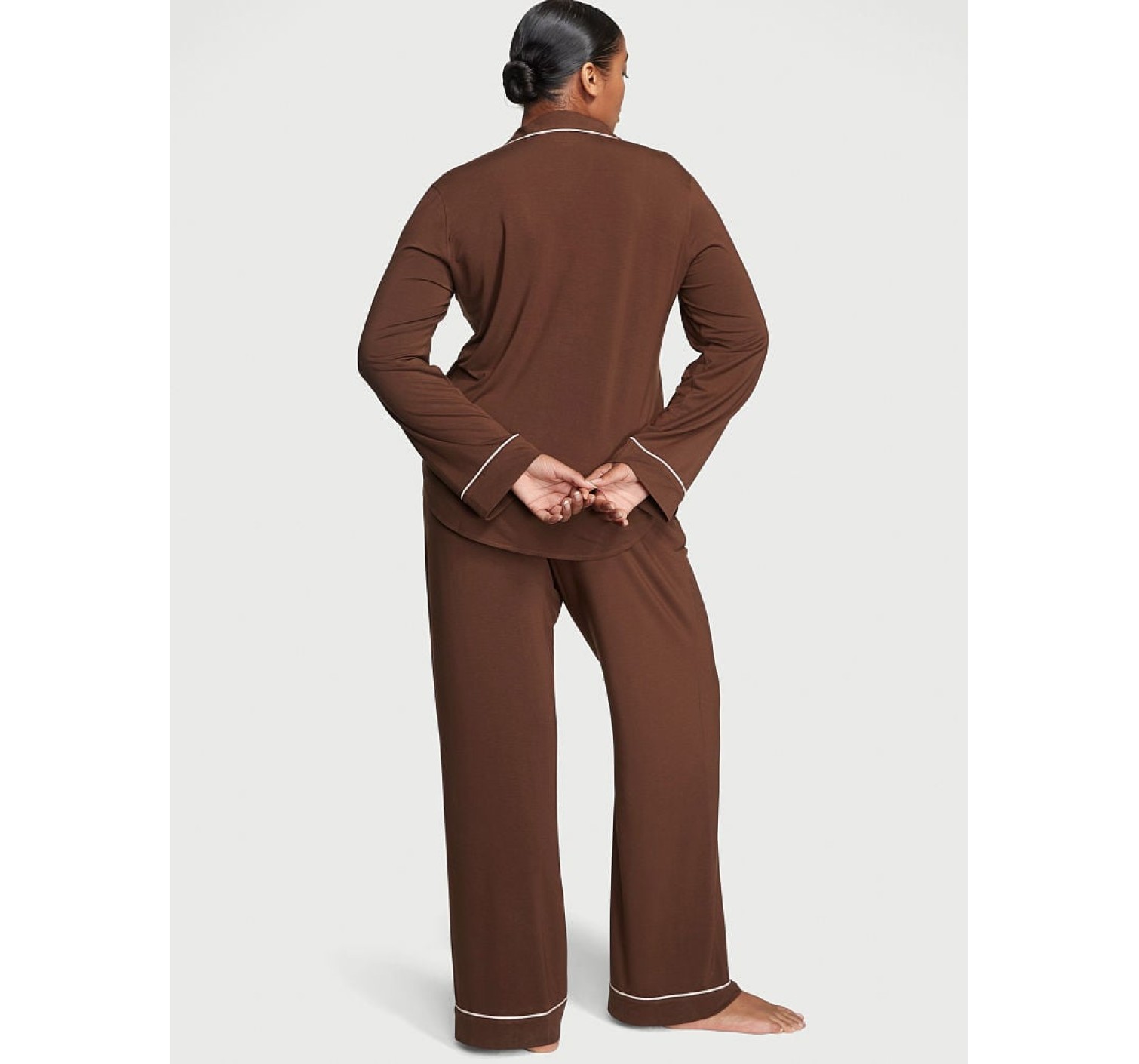 Пижама Modal Long Pajama Set Royal Brown