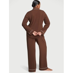 Пижама Modal Long Pajama Set Royal Brown