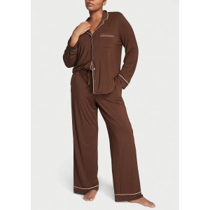 Пижама Modal Long Pajama Set Royal Brown