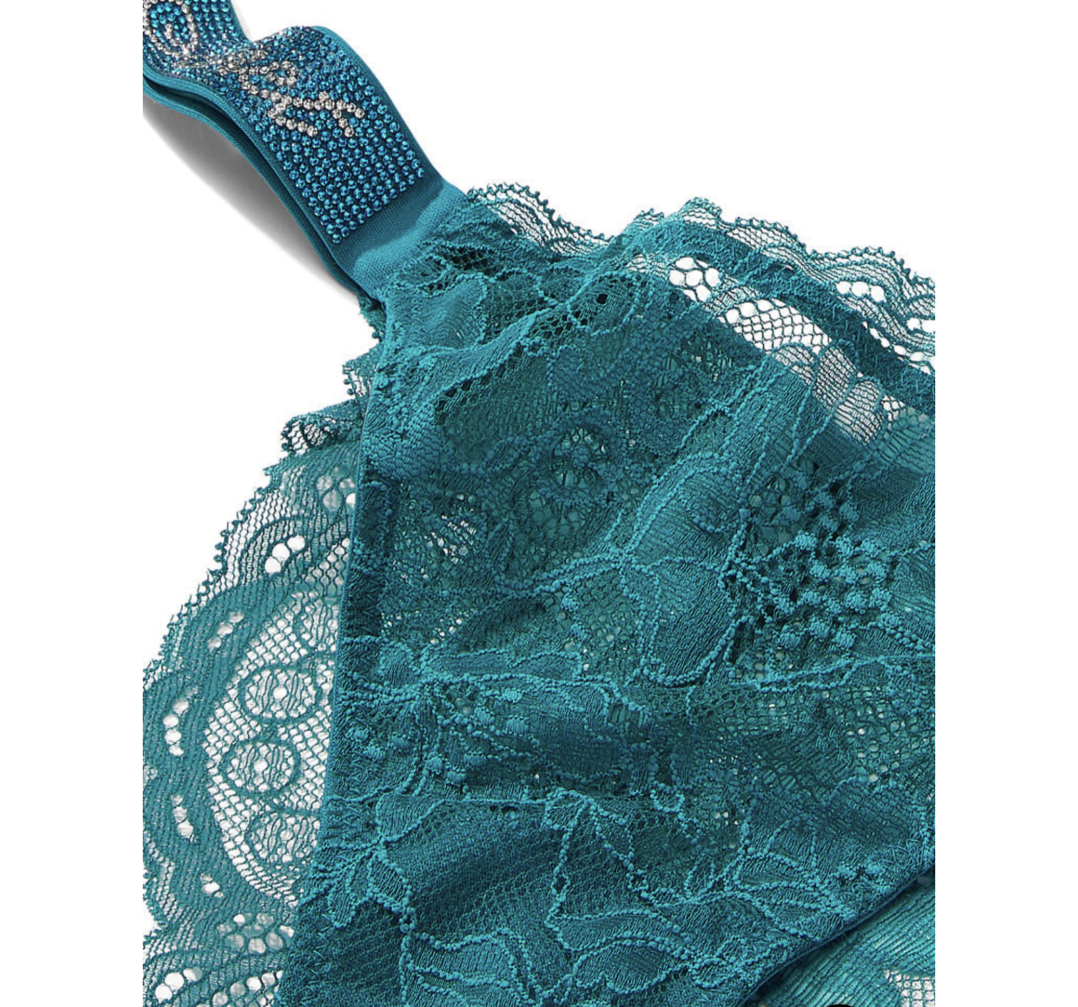 Комплект белья Very Sexy Shine Strap Lace Push-Up Corset Top Bra set Evening Tide